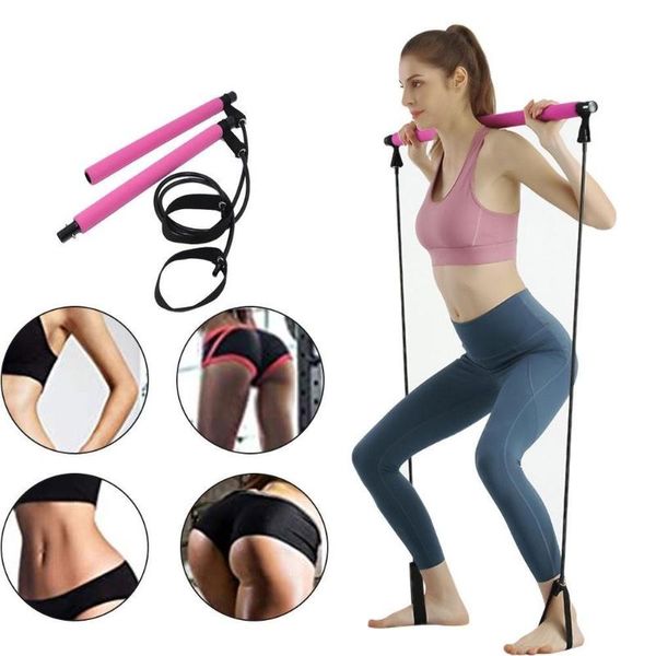 resistance bands fitness bar stretch rope pilates yoga exerciser pull portable home workout trainer
resistance bands fitness bar stretch rope pilates yoga exerciser pull portable home workout trainer