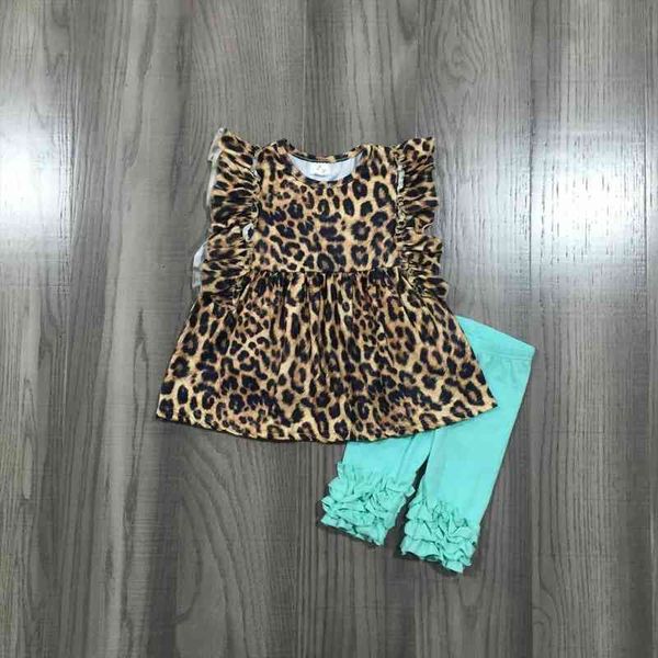 summer baby girls sleeveless clothes ruffles boutique mint leopard capris set outfits kidwear, White
summer baby girls sleeveless clothes ruffles boutique mint leopard capris set outfits kidwear, White