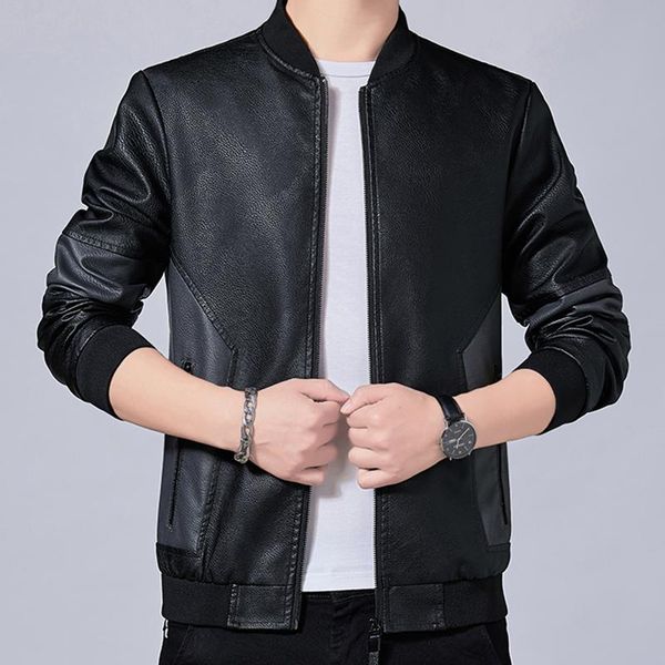 autumn casual pu leather jacket men slim style fashion outerwear man solid color short coat plus size 5xl men's fur & faux, Black
autumn casual pu leather jacket men slim style fashion outerwear man solid color short coat plus size 5xl men's fur & faux, Black