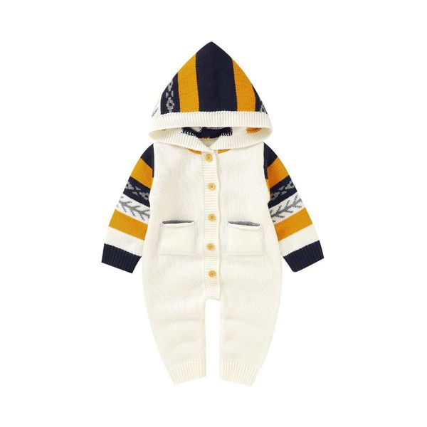 jumpsuits baby rompers long sleeve born infant boys girls sweater with hood fall winter warm toddler children knitted clothes, Blue
jumpsuits baby rompers long sleeve born infant boys girls sweater with hood fall winter warm toddler children knitted clothes, Blue