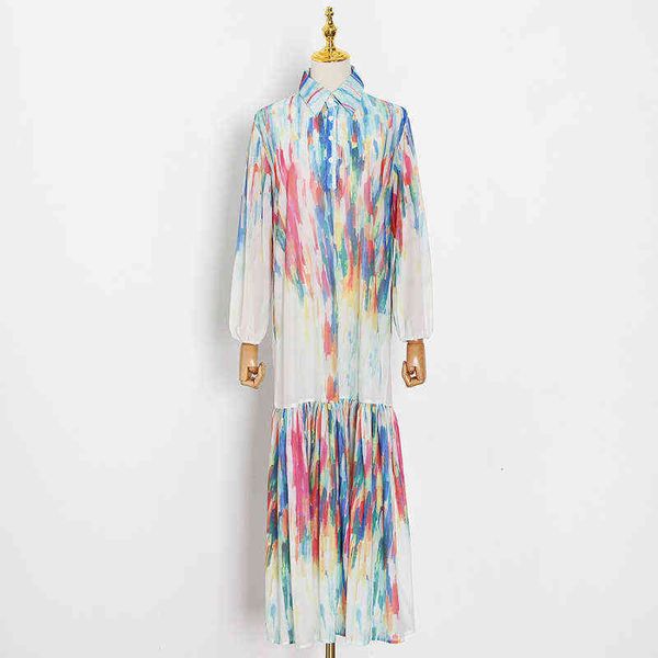 luxury party evening dress 2021 rainbow tie dyed stand collar long sleeve contrast color comprsion axis seaside rort hem ruffle skirt, Black
luxury party evening dress 2021 rainbow tie dyed stand collar long sleeve contrast color comprsion axis seaside rort hem ruffle skirt, Black