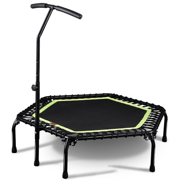 48" silent mini fitness trampoline, rebounder trampoline small gym indoor fitness, bungee rope design system, aerobic exercise
48" silent mini fitness trampoline, rebounder trampoline small gym indoor fitness, bungee rope design system, aerobic exercise