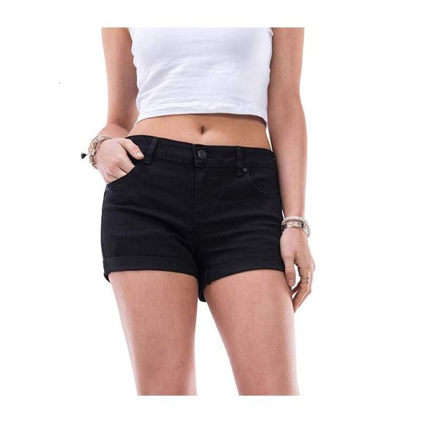 women's shorts new denim pants summer women straight tube fashion flanging jeans, White;black
women's shorts new denim pants summer women straight tube fashion flanging jeans, White;black