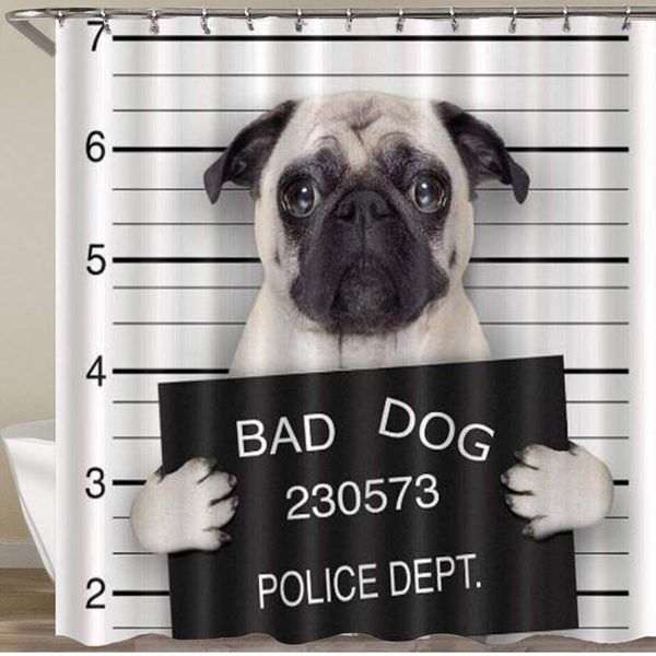 shower curtain,funny cute pug bad dog mugspolyester fabric waterproof bath curtains hooks included - 72 x 72 inches
shower curtain,funny cute pug bad dog mugspolyester fabric waterproof bath curtains hooks included - 72 x 72 inches