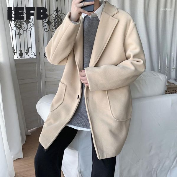 / men's wear hnotched collar larg size mid length woolen coat men'slong sleeve single breasted double pockets cloth 9y41471, Black
/ men's wear hnotched collar larg size mid length woolen coat men'slong sleeve single breasted double pockets cloth 9y41471, Black