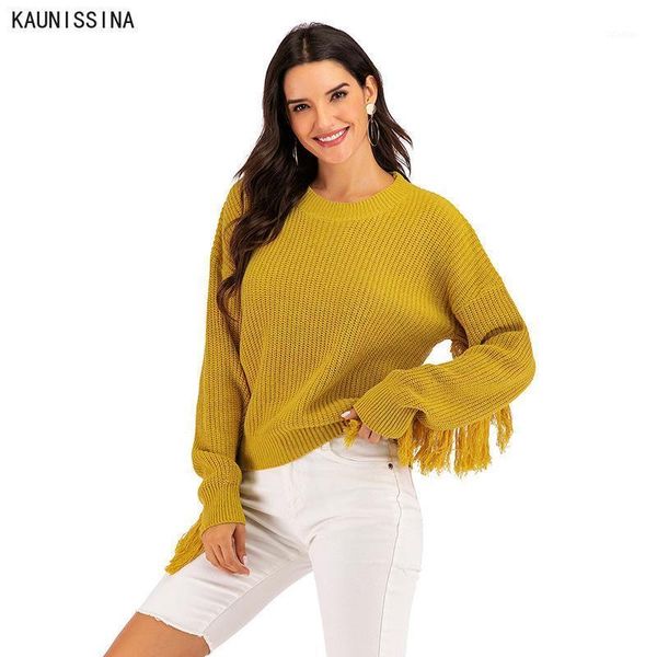 women autumn winter pullovers sweaters long sleeve with tassel loose female fashion knitted jumper pollover s-xl sizes women's, White;black
women autumn winter pullovers sweaters long sleeve with tassel loose female fashion knitted jumper pollover s-xl sizes women's, White;black