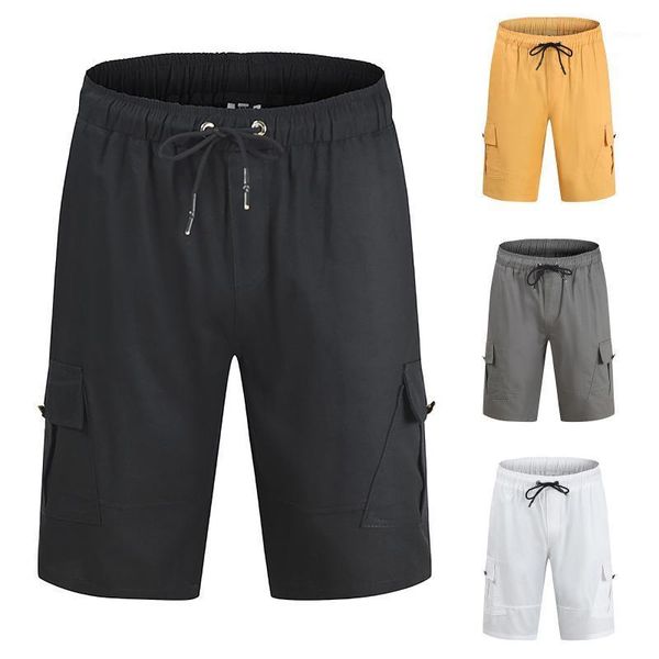 men's shorts men 1/2 length knee large size high mid waist pure color male casual loose summer breeches, White;black
men's shorts men 1/2 length knee large size high mid waist pure color male casual loose summer breeches, White;black