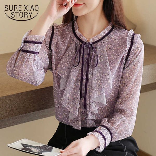 fashion bow long sleeve chiffon women shirts hollow spring temperament purple women and blouses flower 8468 50 210527, White
fashion bow long sleeve chiffon women shirts hollow spring temperament purple women and blouses flower 8468 50 210527, White