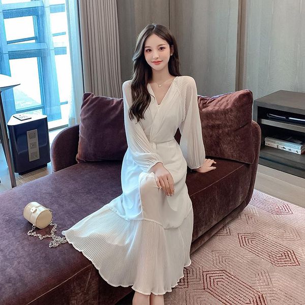 french style floral print women dress spring chiffon high waist v-neck long dresses apricot white blue flower 622 casual, Black;gray
french style floral print women dress spring chiffon high waist v-neck long dresses apricot white blue flower 622 casual, Black;gray