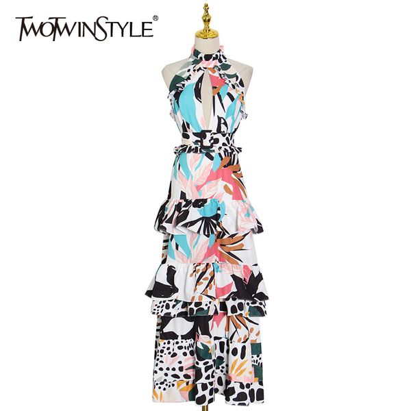 print sashes slim dress for women stand collar sleeveless high waist hollow out midi dresses female new summer 210428, Black;gray
print sashes slim dress for women stand collar sleeveless high waist hollow out midi dresses female new summer 210428, Black;gray