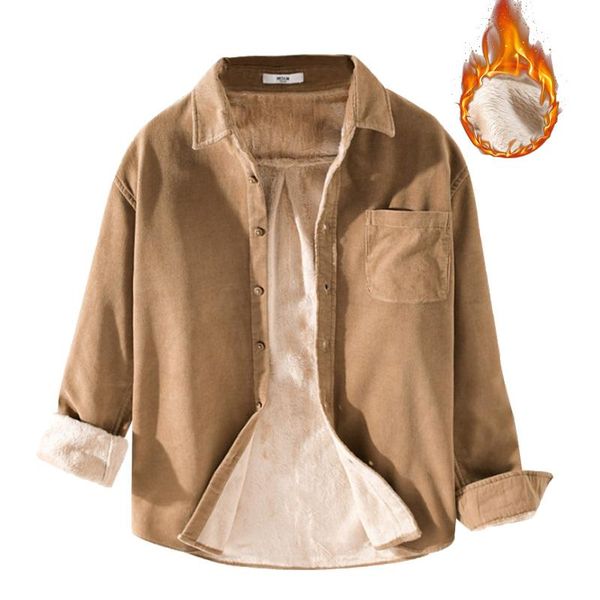 men's casual shirts 2021 men fleece shirt autumn winter male long sleeve thick lined soft flannel warm dress, White;black
men's casual shirts 2021 men fleece shirt autumn winter male long sleeve thick lined soft flannel warm dress, White;black