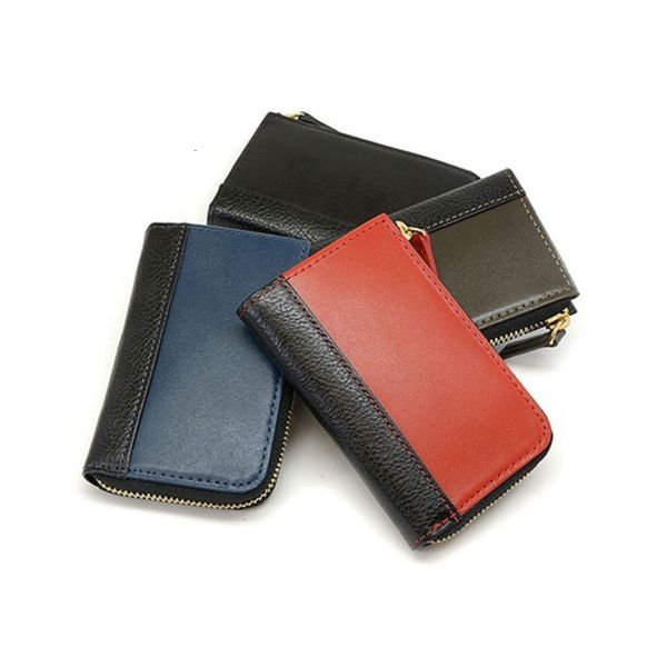 wallets high end business men's litchi pattern leather splicing zero wallet solid color l-word zipper certificate card gift, Red;black
wallets high end business men's litchi pattern leather splicing zero wallet solid color l-word zipper certificate card gift, Red;black