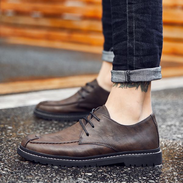 mens dress shoes formal business leather shoe korean trendy british style brown khaki size 38-44 code 66-1717, Black
mens dress shoes formal business leather shoe korean trendy british style brown khaki size 38-44 code 66-1717, Black
