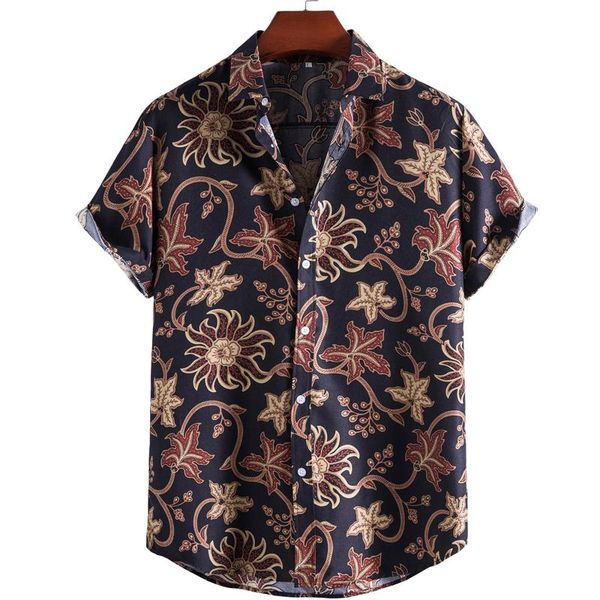 men's casual shirts floral print men short sleeve mens aloha shirt beach holiday hawaiian camisa summer brand cosy harajuku streetwear, White;black
men's casual shirts floral print men short sleeve mens aloha shirt beach holiday hawaiian camisa summer brand cosy harajuku streetwear, White;black
