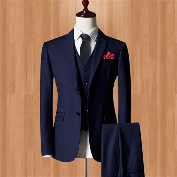men's suits & blazers three piece navy blue evening party men notch lapel slim fit custom made wedding tuxedos (jacket + pants ves, White;black
men's suits & blazers three piece navy blue evening party men notch lapel slim fit custom made wedding tuxedos (jacket + pants ves, White;black