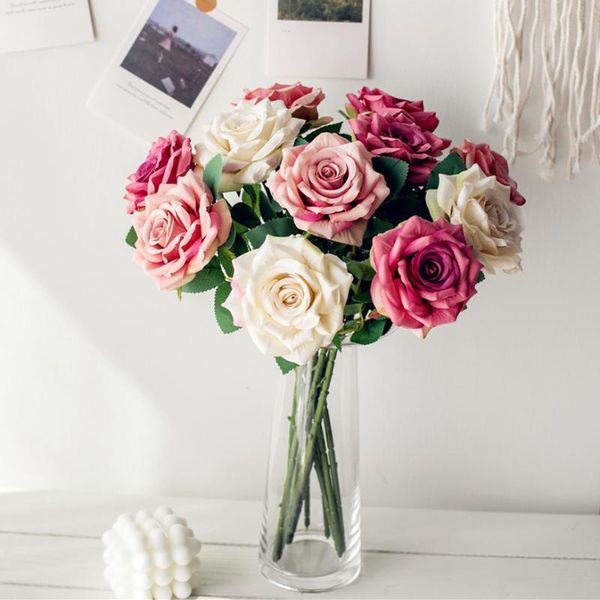 artificial flowers rose beautiful red silk wedding bouquet diy decor fake flower branch for home party table decoration decorative & wreaths
artificial flowers rose beautiful red silk wedding bouquet diy decor fake flower branch for home party table decoration decorative & wreaths