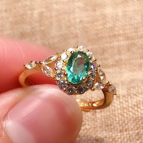 cluster rings unice vintage 925 sterling silver high clarify natural gemstone emerald resizable for women wedding gift fine jewelry, Golden;silver
cluster rings unice vintage 925 sterling silver high clarify natural gemstone emerald resizable for women wedding gift fine jewelry, Golden;silver