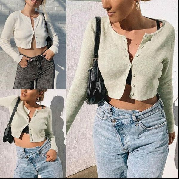 fashion slim fit sweater women cami open front cardigan button up knitting jumper crop mujer white
fashion slim fit sweater women cami open front cardigan button up knitting jumper crop mujer white