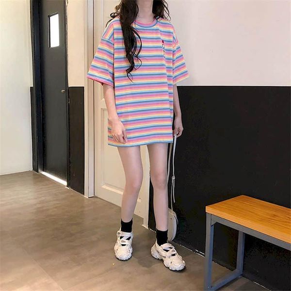 women's t-shirt 2021 spring summer short sleeve korean loose harajuku vintage gothic punk clothes graphic tee for women goth strip, White
women's t-shirt 2021 spring summer short sleeve korean loose harajuku vintage gothic punk clothes graphic tee for women goth strip, White