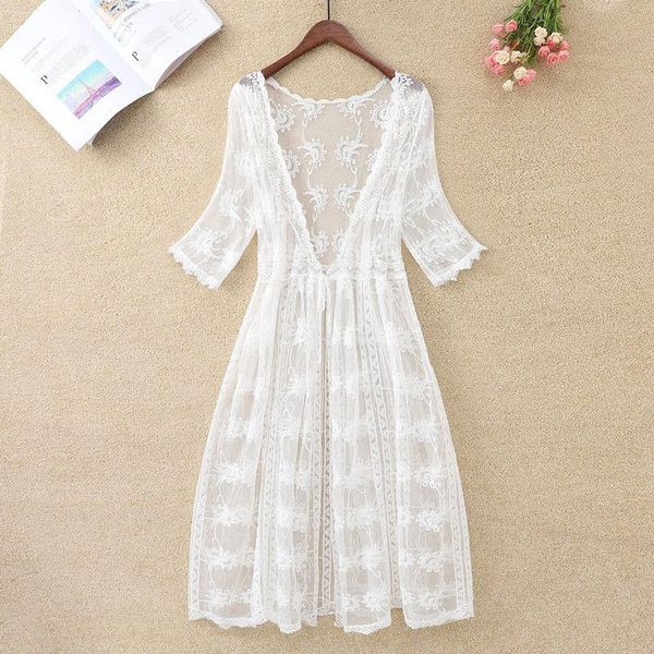 women's jackets summer beach kimono jacket women white lace bikini long cardigan coat loose sunscreen female elegant ladies, Black;brown
women's jackets summer beach kimono jacket women white lace bikini long cardigan coat loose sunscreen female elegant ladies, Black;brown