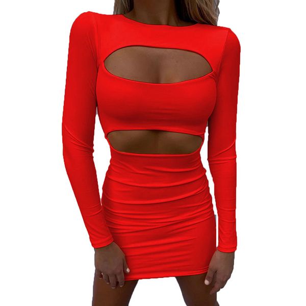 hollow out pleated sheath mini dress women spring autumn casual o-neck long sleeve black dress woman party club red dresses 210414, Black;gray
hollow out pleated sheath mini dress women spring autumn casual o-neck long sleeve black dress woman party club red dresses 210414, Black;gray