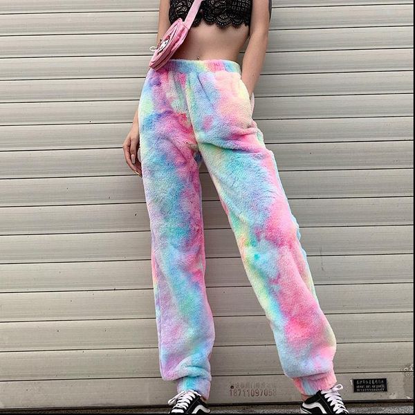 women womens capris winter rainbow pants sherpa fleece trousers harajuku fashion street wear warm teddy, Black;white
women womens capris winter rainbow pants sherpa fleece trousers harajuku fashion street wear warm teddy, Black;white