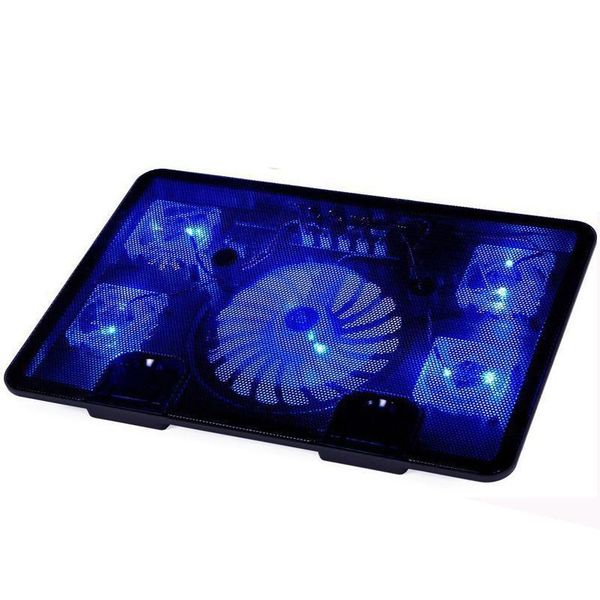 lapcooling pads cooler 5 fan 2 usb base led notebook computer stand for pc 10''-17''
lapcooling pads cooler 5 fan 2 usb base led notebook computer stand for pc 10''-17''