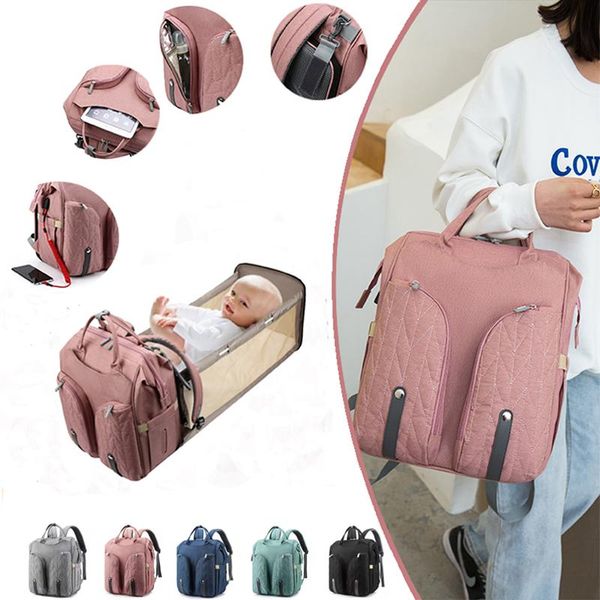 diaper bags baby bed backpack for mom babies multifunctional maternity stroller bag portable bassinets with usb charging port
diaper bags baby bed backpack for mom babies multifunctional maternity stroller bag portable bassinets with usb charging port