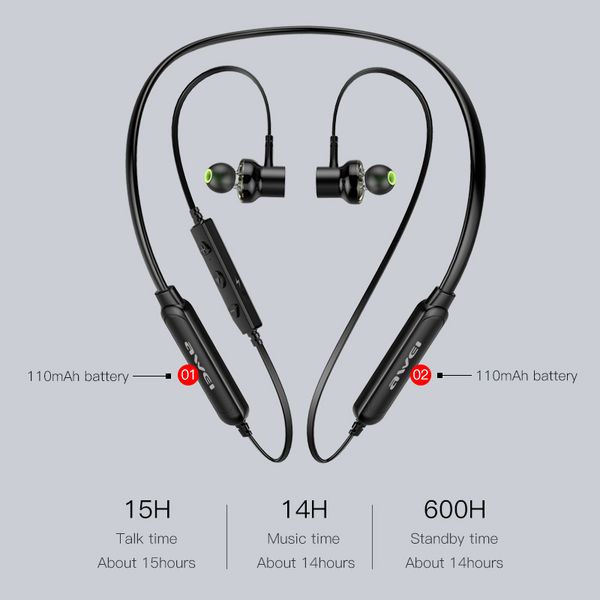 awei g20bl/g30bl wireless bluetooth-compatible earphone headphones with microphone dual driver noise cancel sport headset bass
awei g20bl/g30bl wireless bluetooth-compatible earphone headphones with microphone dual driver noise cancel sport headset bass