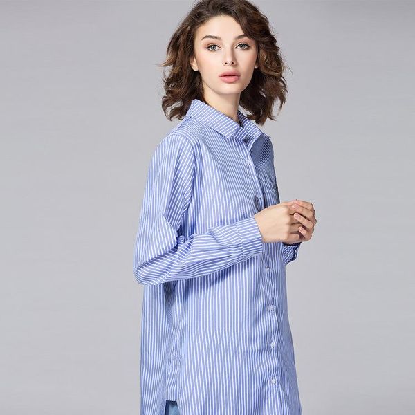 women's blouses & shirts women striped long sleeve shirt turn-down collar loose blusas femme white blouse l:arge size 5xl casual cloth
women's blouses & shirts women striped long sleeve shirt turn-down collar loose blusas femme white blouse l:arge size 5xl casual cloth