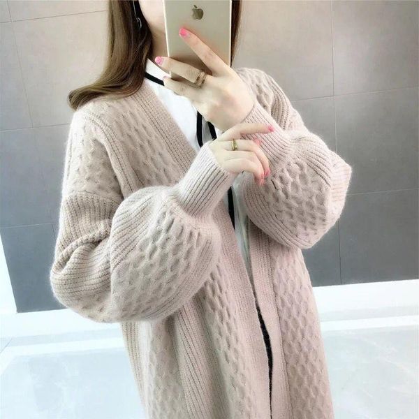 women's knits & tees fashion women cardigan sweater spring autumn korean loose mid-length sarm knitting casual cardigans, White
women's knits & tees fashion women cardigan sweater spring autumn korean loose mid-length sarm knitting casual cardigans, White