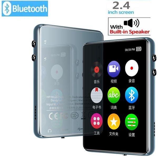& mp4 players mp3 player bluetooth 5.0 metal touch screen 2.4 inch built-in speaker 16gb with , fm radio, voice recording, video
& mp4 players mp3 player bluetooth 5.0 metal touch screen 2.4 inch built-in speaker 16gb with , fm radio, voice recording, video
