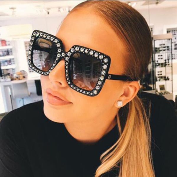 designer glasses lvvkee luxury oversized bling rhinestone sunglasses women retro brand designer diamond sun glasses female uv400 oculos de s, White;black
designer glasses lvvkee luxury oversized bling rhinestone sunglasses women retro brand designer diamond sun glasses female uv400 oculos de s, White;black