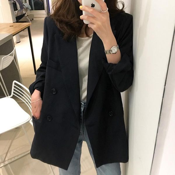 women's suits & blazers 2021 casual suit coat black slim commuter work double breasted medium length neutral, White;black
women's suits & blazers 2021 casual suit coat black slim commuter work double breasted medium length neutral, White;black