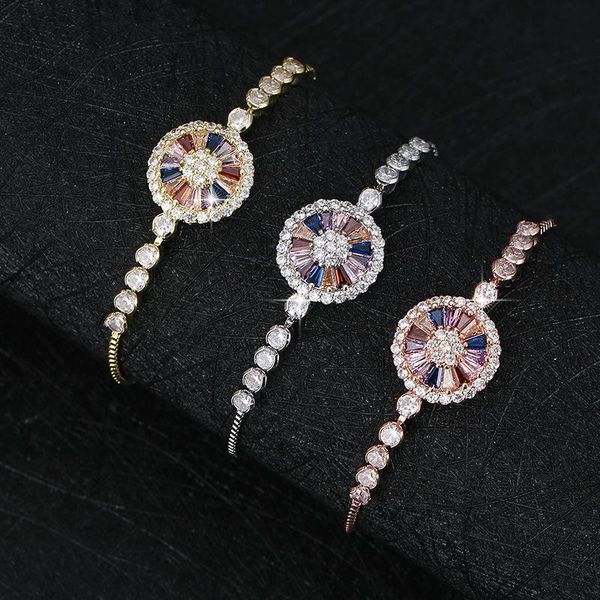 exquisite geometric circle full multicolour zircon bracelets for women fashion adjustable chain bracelet luxury jewelry z224 charm, Golden;silver
exquisite geometric circle full multicolour zircon bracelets for women fashion adjustable chain bracelet luxury jewelry z224 charm, Golden;silver