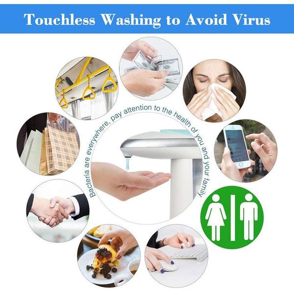 liquid soap dispenser dispenser, abs hand sanitizer bottle automatic smart sensor, non-contact kitchen and bathroom sink400ml
liquid soap dispenser dispenser, abs hand sanitizer bottle automatic smart sensor, non-contact kitchen and bathroom sink400ml