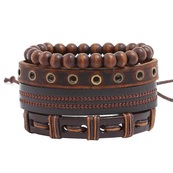 tennis 4 pcs/set vintage bead bracelet leather wrist bands multi-layer men bracelets bangles homme punk rock male wristbands, Golden;silver
tennis 4 pcs/set vintage bead bracelet leather wrist bands multi-layer men bracelets bangles homme punk rock male wristbands, Golden;silver