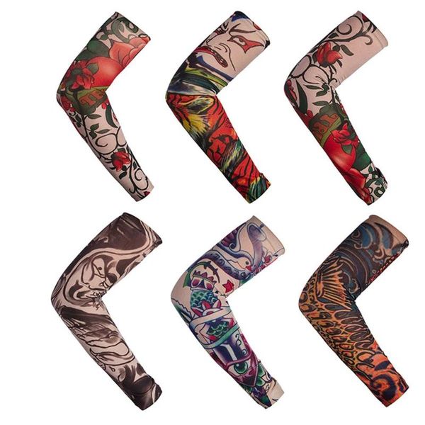 outdoor cycling 3d tattoo printed arm sleeves sun protection bike basketball compression warmers ridding cuff elbow & knee pads, Black;gray
outdoor cycling 3d tattoo printed arm sleeves sun protection bike basketball compression warmers ridding cuff elbow & knee pads, Black;gray