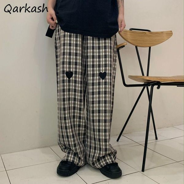 women's pants & capris women vintage fashionable harajuku straight leg loose japanese preppy style plaids female trousers heart-embro, Black;white
women's pants & capris women vintage fashionable harajuku straight leg loose japanese preppy style plaids female trousers heart-embro, Black;white
