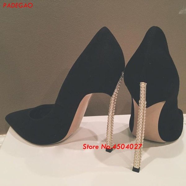 women pumps luxury black suede pearls high heel shoes pointed toe stiletto heels party dress woman
women pumps luxury black suede pearls high heel shoes pointed toe stiletto heels party dress woman