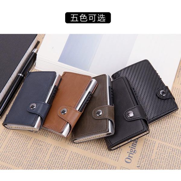 card holders rfid shielding sleeve elastic mobile phone back sticker bag aluminum box automatic holder, Brown;gray
card holders rfid shielding sleeve elastic mobile phone back sticker bag aluminum box automatic holder, Brown;gray