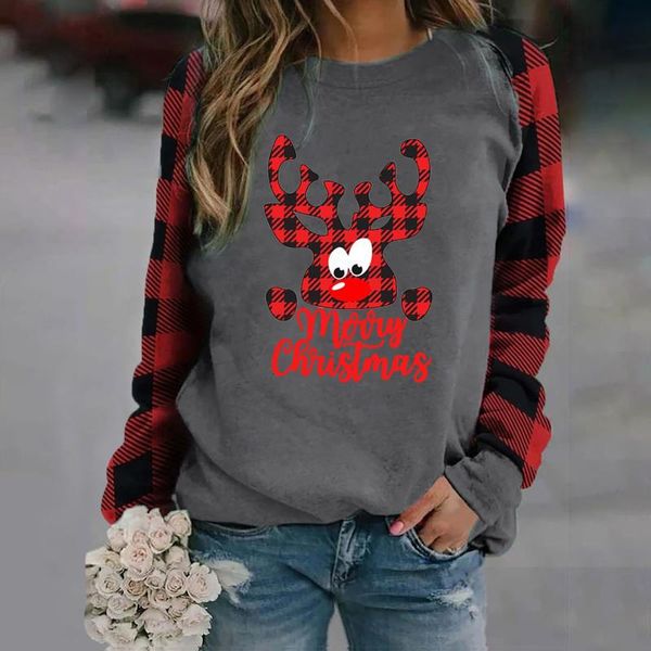 women's hoodies & sweatshirts elk plaid print christmas hoodie winter women fashion xmas prints bag hip long sleeves pullover navidad, Black
women's hoodies & sweatshirts elk plaid print christmas hoodie winter women fashion xmas prints bag hip long sleeves pullover navidad, Black