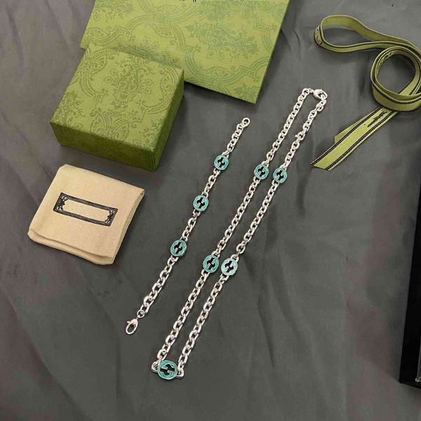 chains summer new style green enamel interlocking double bracelet thai silver used for men and women signature deals
chains summer new style green enamel interlocking double bracelet thai silver used for men and women signature deals