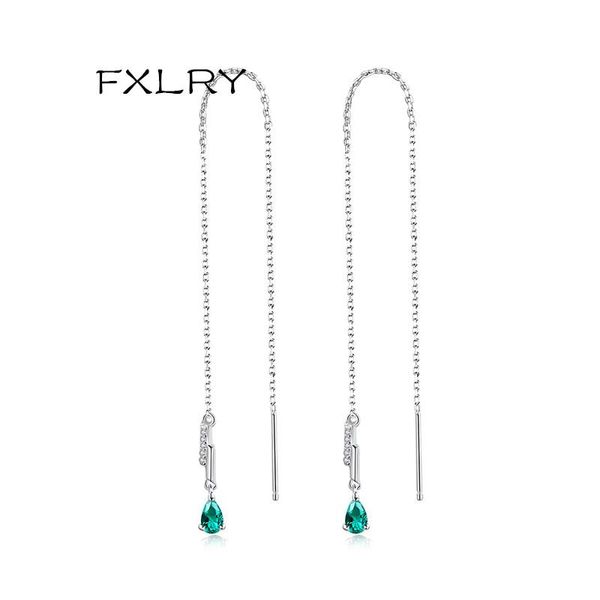 dangle & chandelier fxlry elegant micro-inlaid zircon long tassel earring sweet drop-shaped green cz stone earrings for women jewelry, Silver
dangle & chandelier fxlry elegant micro-inlaid zircon long tassel earring sweet drop-shaped green cz stone earrings for women jewelry, Silver