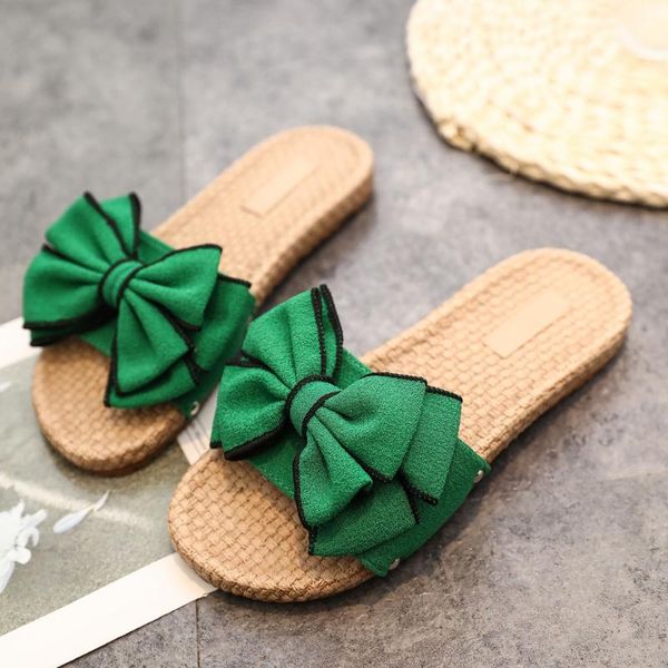 slippers summer women beach comfortable round toe bowknot cotton fabric female non-slip slides ladies home casual shoes, Black
slippers summer women beach comfortable round toe bowknot cotton fabric female non-slip slides ladies home casual shoes, Black