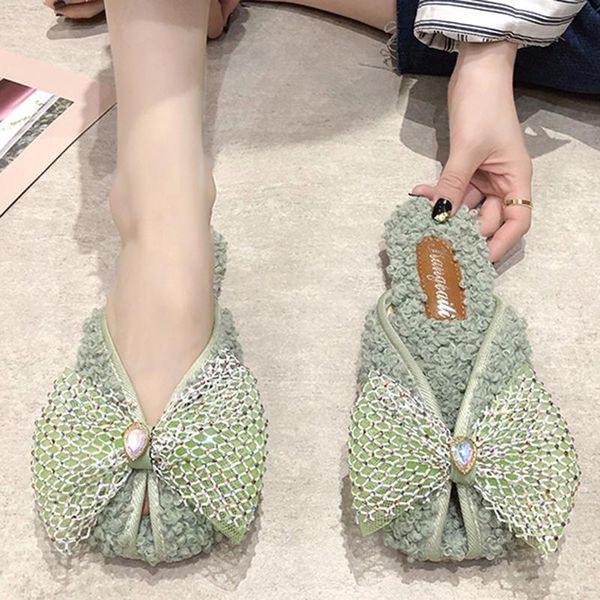 fairy cut-out bow-knot mules women cover toe fur slides plush shoes furry pantuflas cozy crysatl lambswool slippers, Black
fairy cut-out bow-knot mules women cover toe fur slides plush shoes furry pantuflas cozy crysatl lambswool slippers, Black