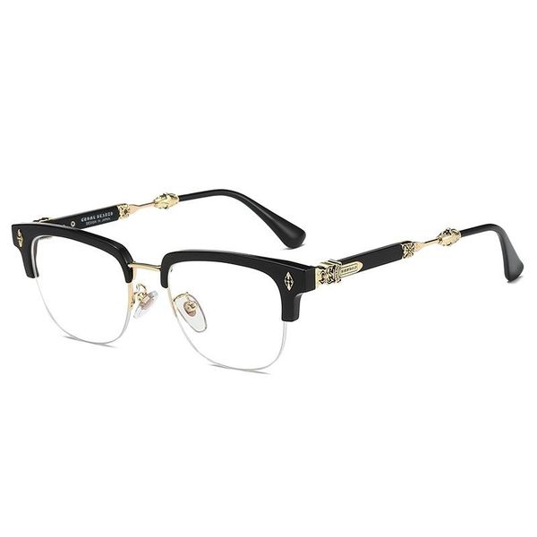 pure titanium plating plate frame chaokeluoxin glasses jay chou big sword small face female eyebrow wire fashion sunglasses frames, Black
pure titanium plating plate frame chaokeluoxin glasses jay chou big sword small face female eyebrow wire fashion sunglasses frames, Black