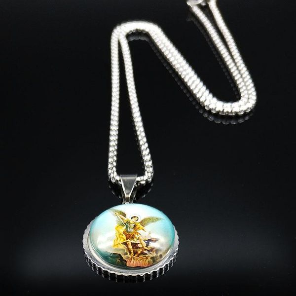 pendant necklaces 2021 angel devil stainless steel necklace chain for women jewelry silver color cadenas mujer n9022
pendant necklaces 2021 angel devil stainless steel necklace chain for women jewelry silver color cadenas mujer n9022