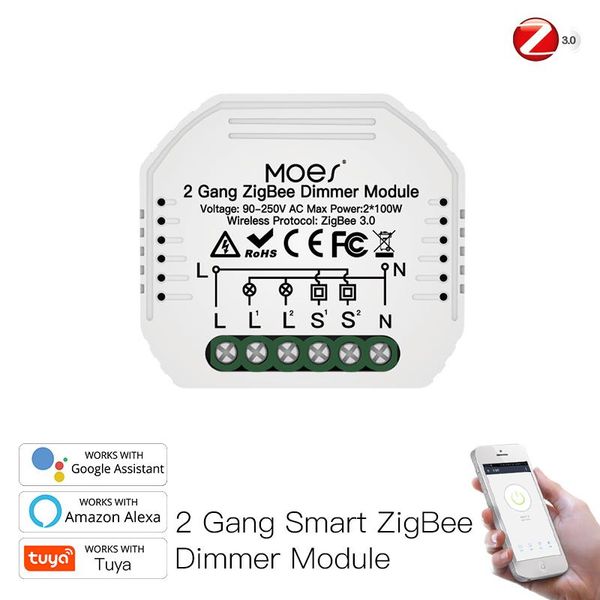 smart home control tuya zigbee switch 2 / gang wireless light dimmer relay module life app works with alexa google
smart home control tuya zigbee switch 2 / gang wireless light dimmer relay module life app works with alexa google