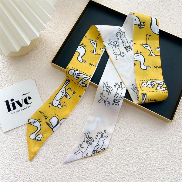 scarves satin diy print small scarf women riband handle bags narrow long wrist ribbon fashion hair band sj444, Blue;gray
scarves satin diy print small scarf women riband handle bags narrow long wrist ribbon fashion hair band sj444, Blue;gray